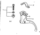 Sears 502459971 brake lever diagram