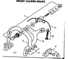 Sears 502459971 front caliper brake diagram
