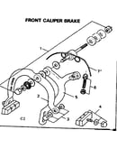 Front caliper brake