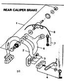 Rear caliper brake
