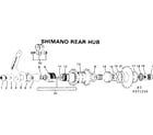 Sears 502471230 shimano rear hub diagram