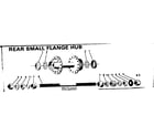 Sears 502471252 rear small flange hub diagram