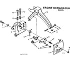 Sears 502471252 excel front derailleur diagram
