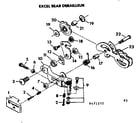 Sears 502471252 excel rear derailleur diagram