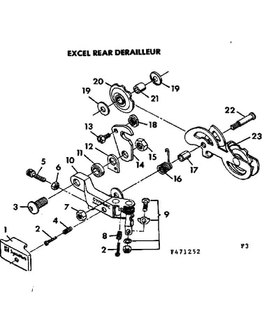 Excel rear derailleur