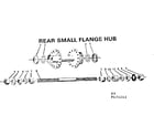 Sears 502471253 rear small flange hub diagram