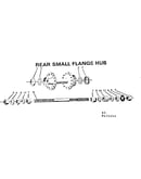 Rear small flange hub