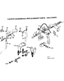 Caliper handbrake replacement parts