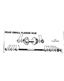 Rear small flange hub