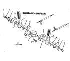 Sears 502472254 shimano shifter diagram