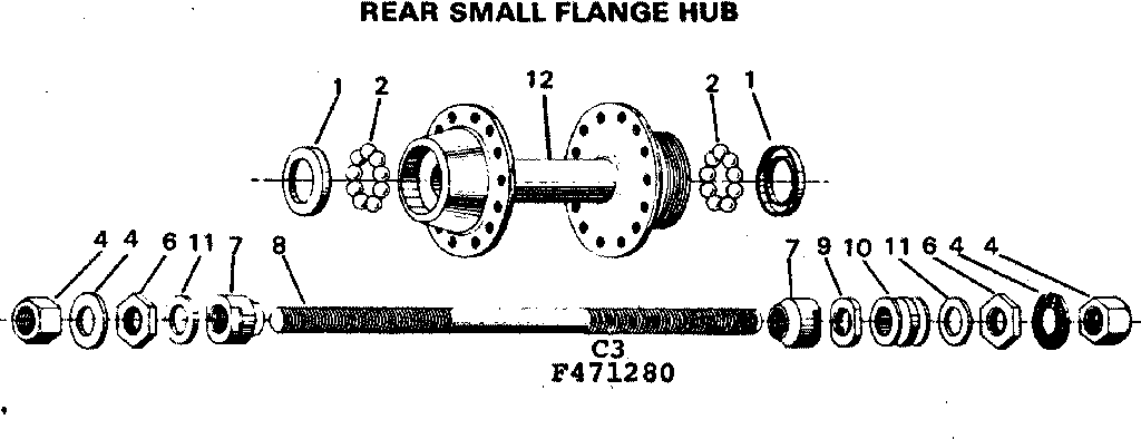 REAR SMALL FLANGE HUB