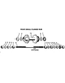 Rear small flange hub