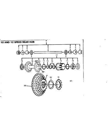 10 & 12 speed rear hub