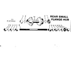 Sears 502472020 rear small flange hub diagram