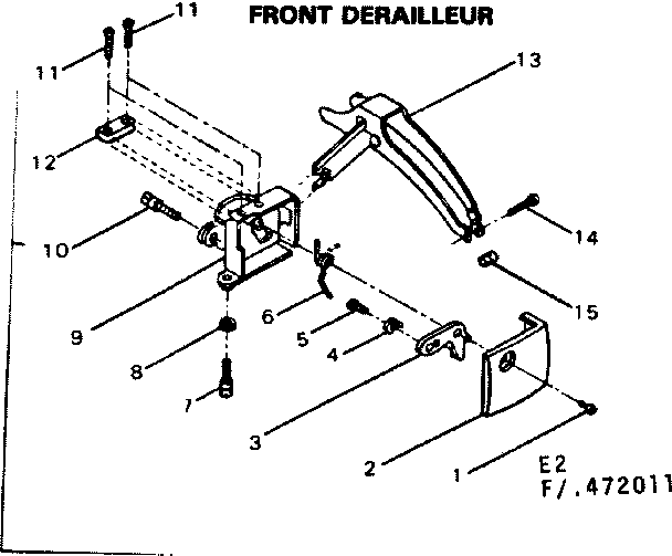 Rear small flange hub