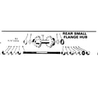 Sears 502472050 rear small flange hub diagram