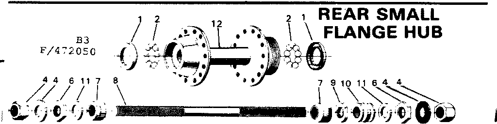 REAR SMALL FLANGE HUB