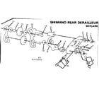 Sears 502472050 shimano rear derailleur diagram
