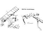 Sears 502472070 side pull caliper brake diagram