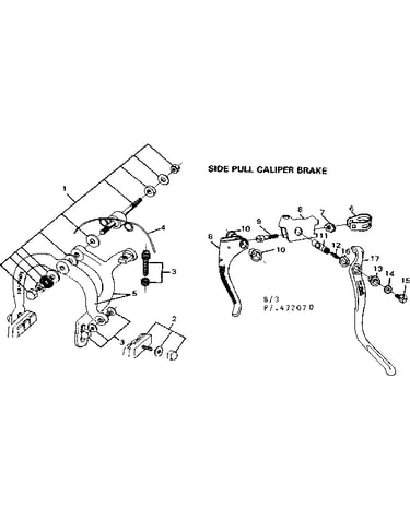 Side pull caliper brake