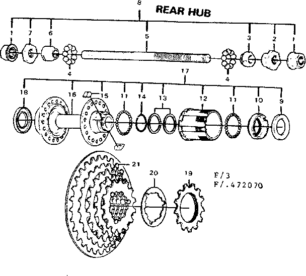 Rear hub