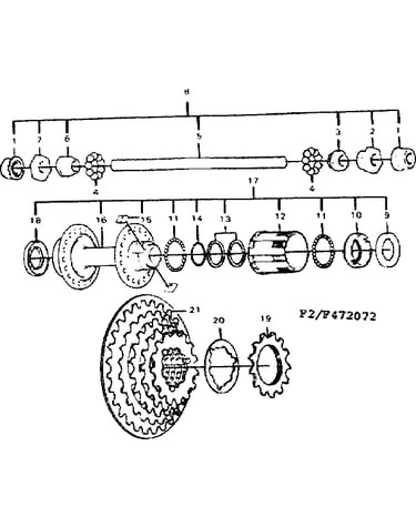 Rear hub