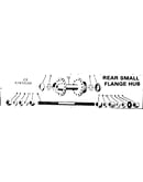 Rear small flange hub