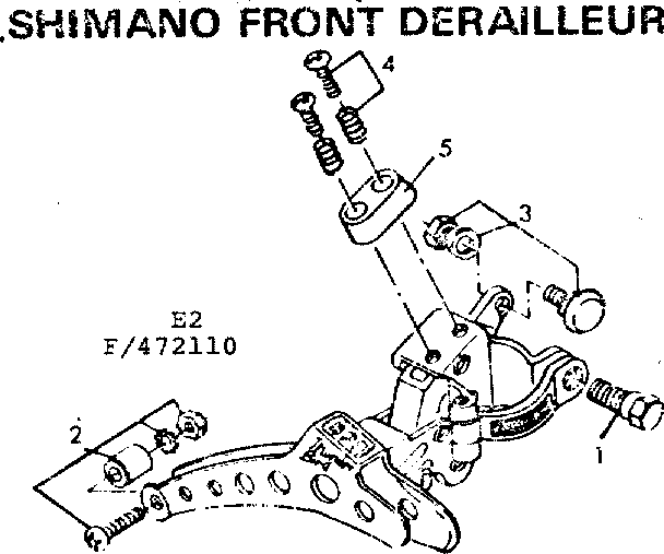 Shimano front derailleur