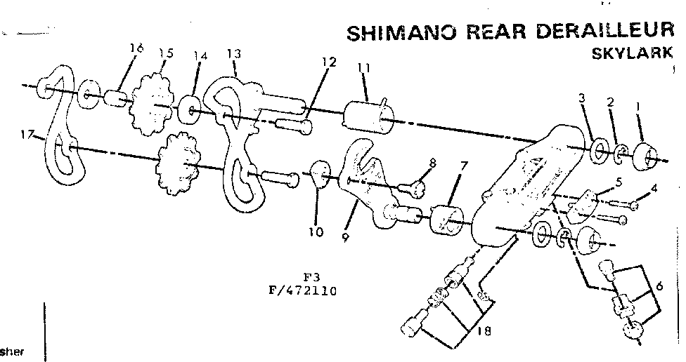 Shimano rear derailleur