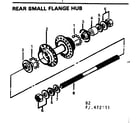 Sears 502472121 rear small flange hub diagram