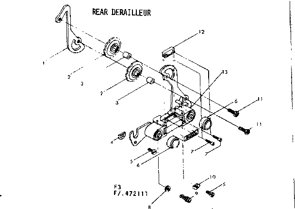 Rear derailluer