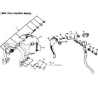 Sears 502472131 side pull caliper brake diagram