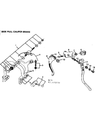 Side pull caliper brake