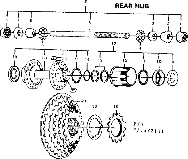 Rear hub