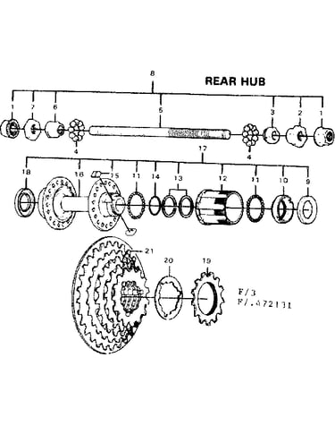 Rear hub