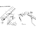 Sears 502472132 side pull caliper brake diagram