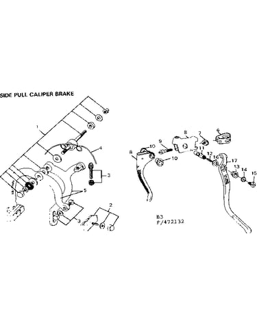 Side pull caliper brake