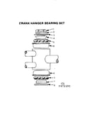 Crank hanger bearing set
