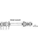 Front hub set