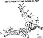 Sears 502472191 shimano front derailleur diagram