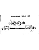 Rear small flange hub