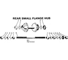 Sears 502472192 rear small flange hub diagram
