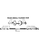 Rear small flange hub