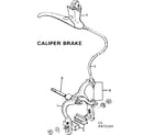 Sears 502472192 caliper brake diagram