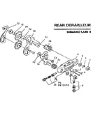 Rear derailleur-shimano lark ii
