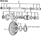 Sears 502472231 rear hub diagram