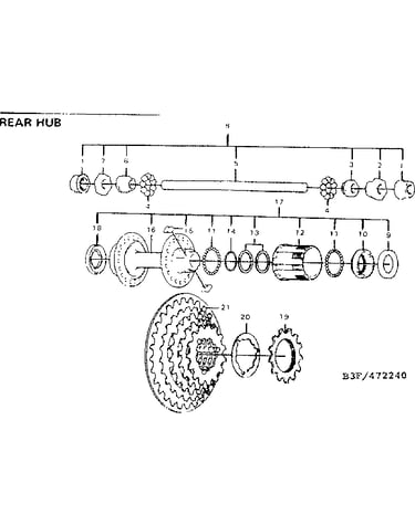 Rear hub