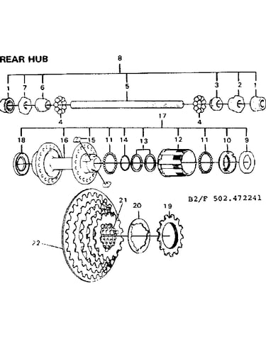 Rear hub