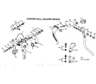 Sears 502473280 center pull caliper brake diagram
