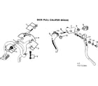 Sears 502473280 side pull caliper brake diagram